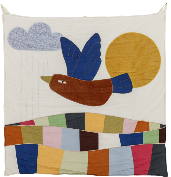 BLOOMINGVILLE MINI Wanddeko Nature 100x100 cm