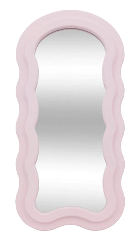 COOL KIDS Ayna Wave Spiegel, rosa, 60 × 30 cm