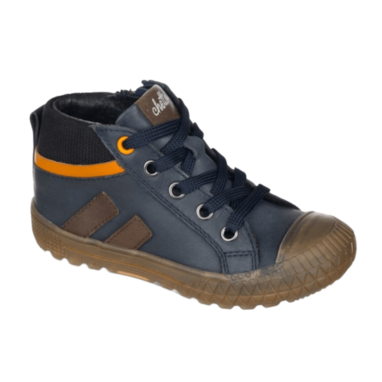 CHETTO Leder-Sneaker für Jungen mit Gummisohle