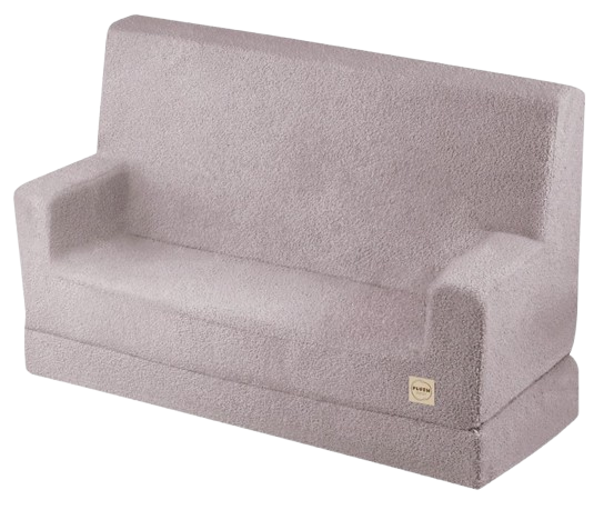 PLUSH NEST bērnu dīvāns Foldie ar roku balstiem – mājīgums un radošums vienuviet