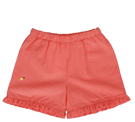 STICKY LEMON Shorts Lemon Tree Vichy-Karo mit Blumenmuster