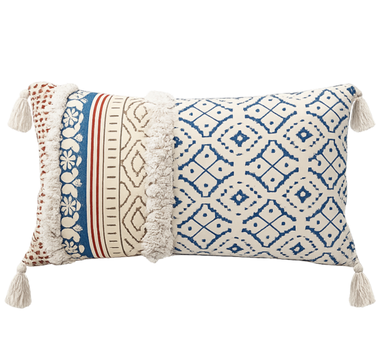 MAARA TERRA Boho stila spilvens 50x30 cm