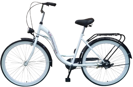 VIKING CHOICE meiteņu velosipēds 26 collas, balts/melns