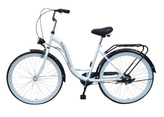 VIKING CHOICE meiteņu velosipēds 26 collas, balts/melns