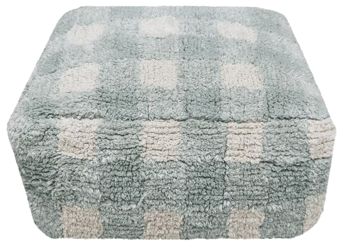 LORENA CANALS Pouf Vichy Blue Sage