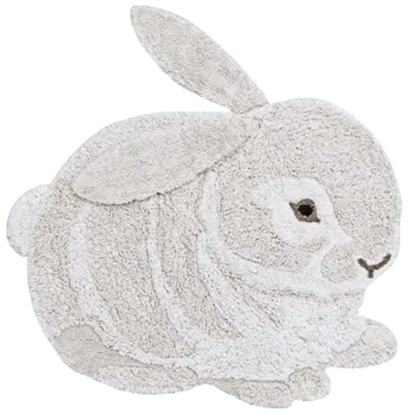 LORENA CANALS Tapis Lavable en Coton Lapin