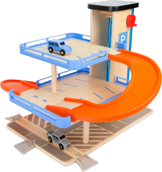 SMALL FOOT Parking Garage "Business Class" – Wooden Toy Car Park