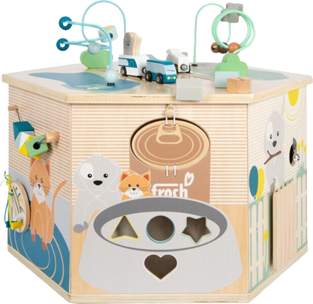 SMALL FOOT Cube d'activité motrice XXL Pets