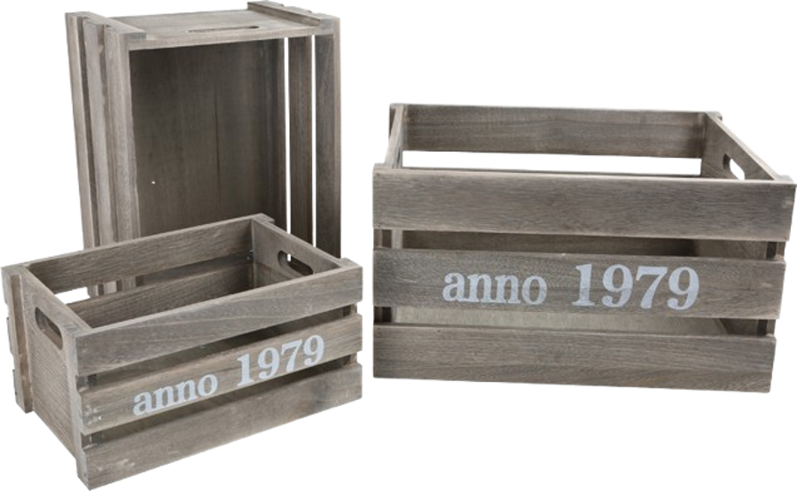 SMALL FOOT Shabby Chic Koka kastes komplekts