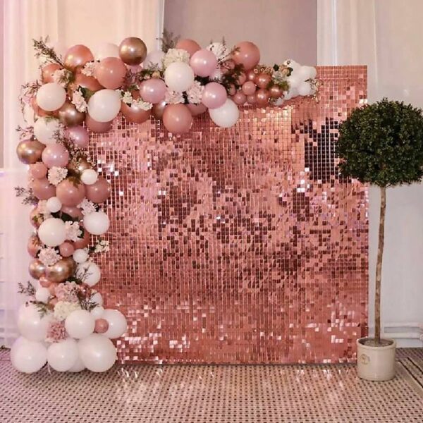 GLEAM DREAM Shimmer Wall Backdrop Decorations Panels, 120 x 180 cm