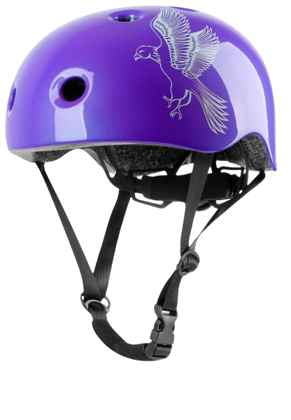 PROMETHEUS Bicycle helmet for children with rotating ring Gr. XS - Skate helmet in purple