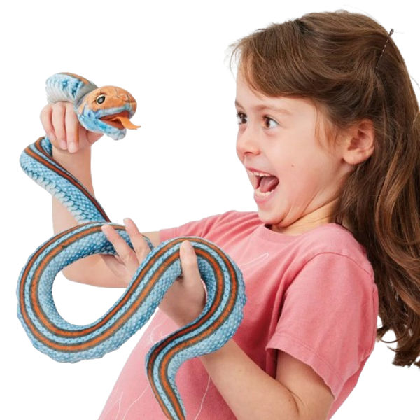 FOLKMANIS Handcrafted San Francisco Garter Snake Hand Puppet – Inspiring Learning and Play