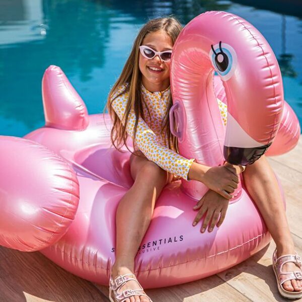 SWIM ESSENTIALS Piepūšams peldpūslis Flamingo Rose Gold XL