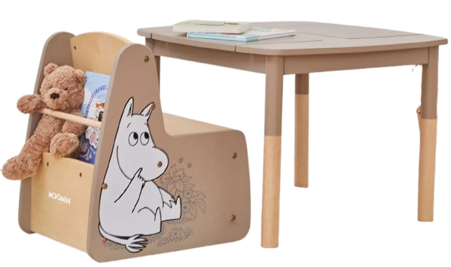 BARBO Storage box/chair and table set Moomin