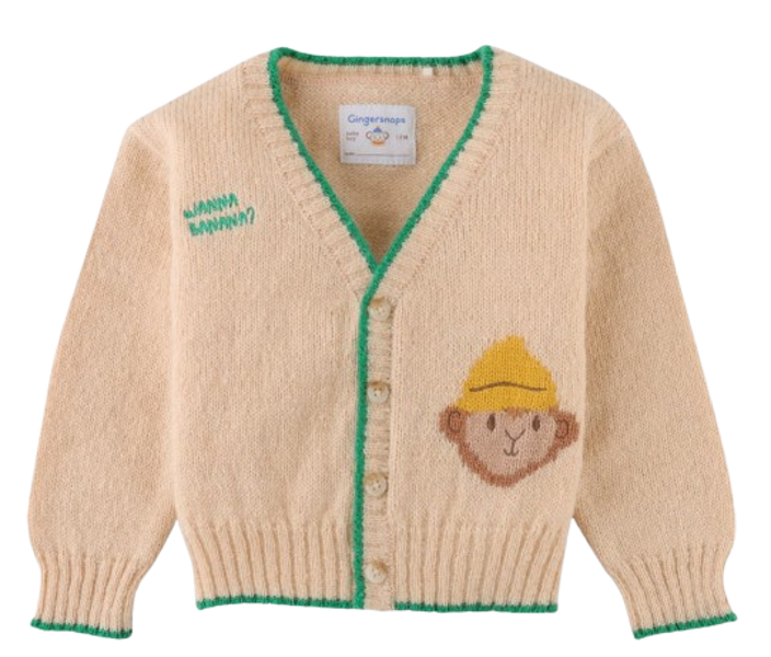 GINGERSNAPS Bērnu Wana Banana izšūta jaka