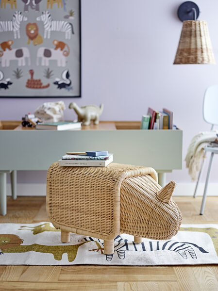 BLOOMINGVILLE Tabouret Soffe avec Rangement de Bloomingville MINI - Couleur Naturelle