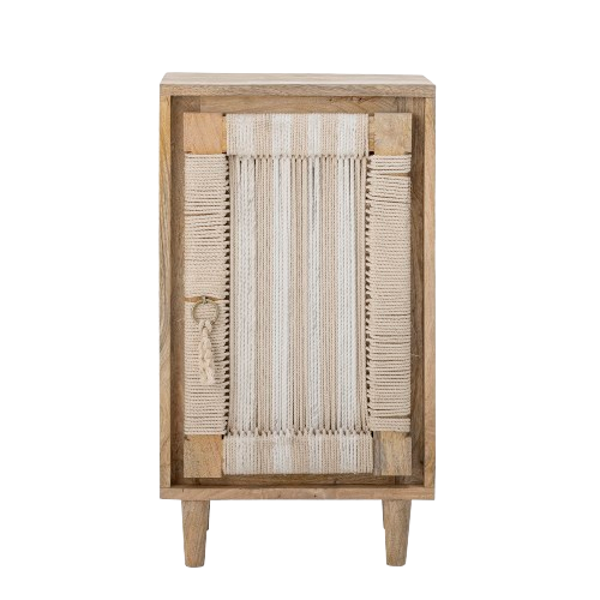 BLOOMINGVILLE Cubas Cabinet – Handcrafted Mango Wood & Cotton Design