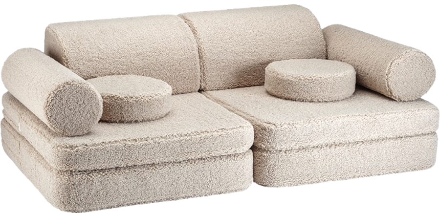 WIGIWAMA Aesthetic Sofa for Kids – Biscuit Settee