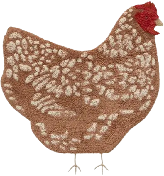 LORENA CANALS Washable Rug Chicken, 110 x 100 cm