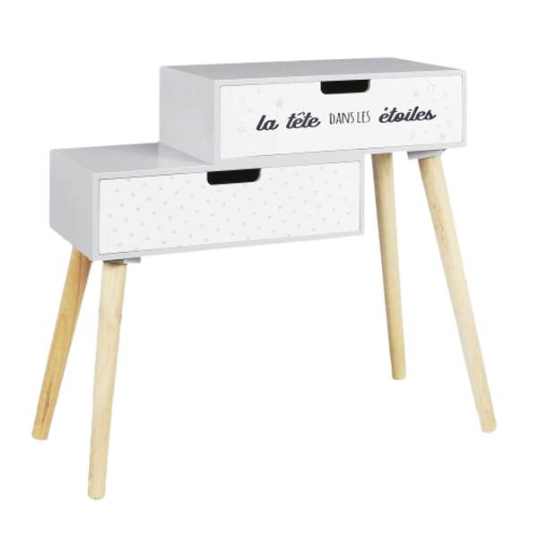 CMP PARIS Bedside table with drawers | shelf