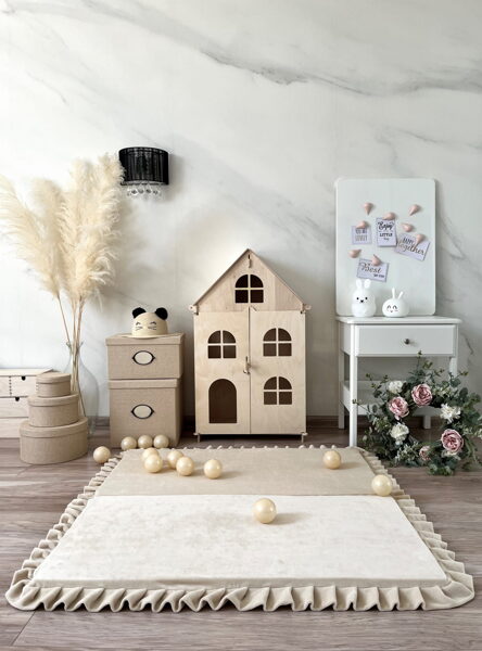 MOONIO SPĒĻU PAKLĀJS VELVET XXL KRĒMKRĀSAS KVADRĀTS 125X125