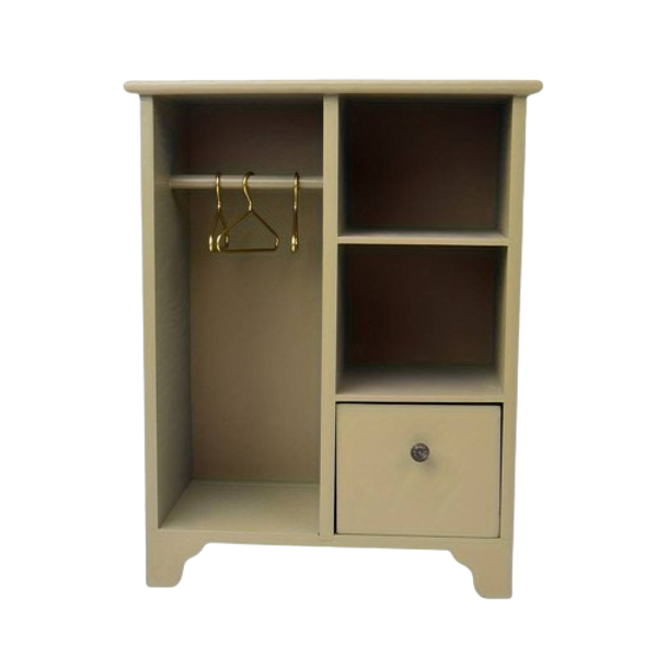 LE L.LE Miniature Wooden Wardrobe – Dollhouse Furniture