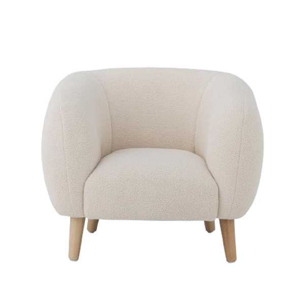 BLOOMINGVILLE Fauteuil de salon Cade, blanc.