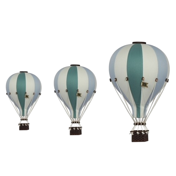 SUPER BALLOON Interjera dekors GAISA BALONS gaiši zils/ jūras zaļš