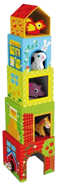 ANDREU TOYS saimniecības ligzdošanas kastes – rotaļlieta ar dabīgu šarmu un izglītojošu vērtību