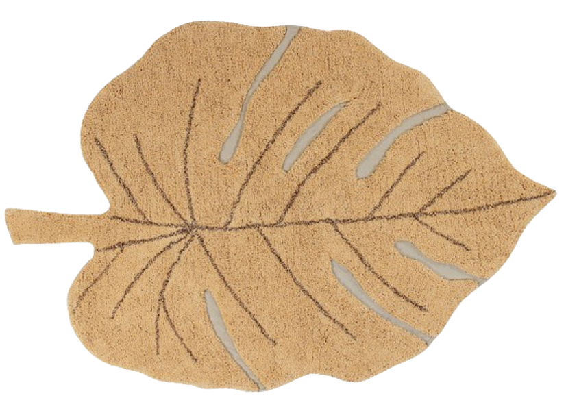 LORENA CANALS Washable rug Monstera Honey