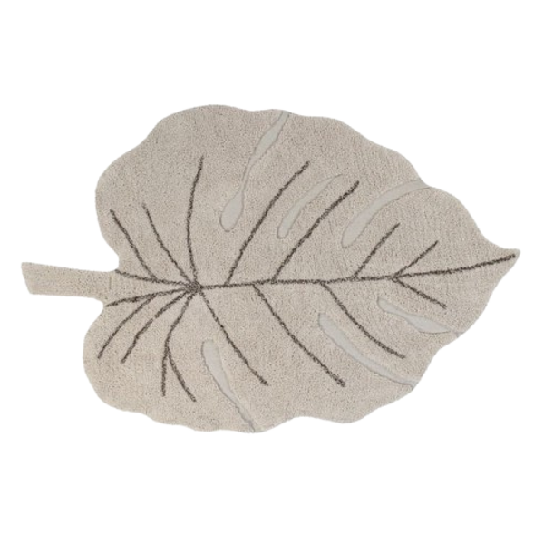 LORENA CANALS Washable rug Monstera Natural