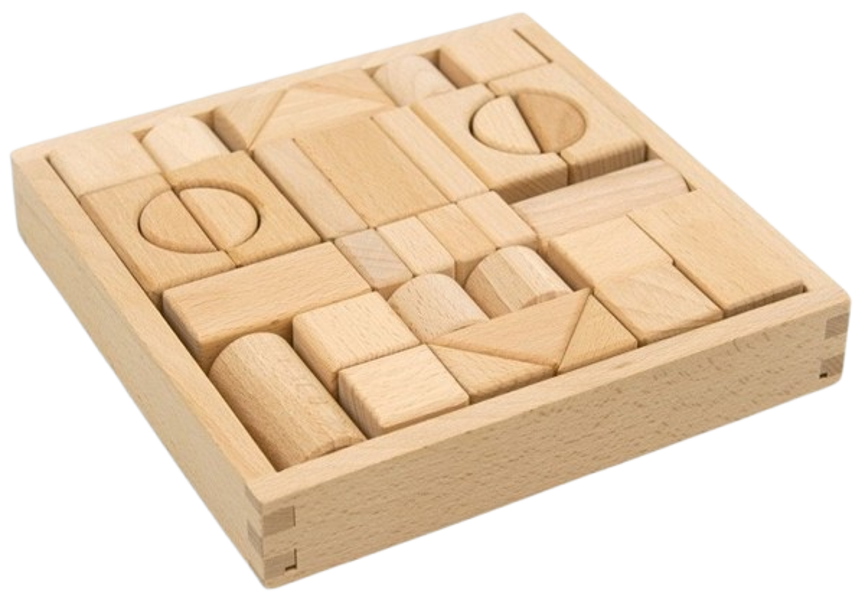 ANDREU TOYS wooden blocks nature